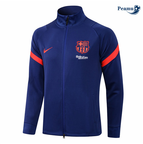 Veste foot Barcelone Bleu Col Haut 2021-2022