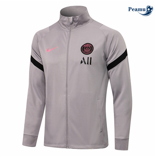 Veste foot PSG Gris clair 2021-2022