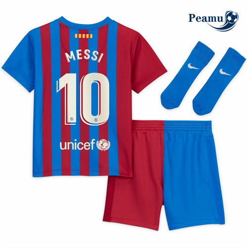 Maillot foot Barcelone Enfant Domicile Messi 10
