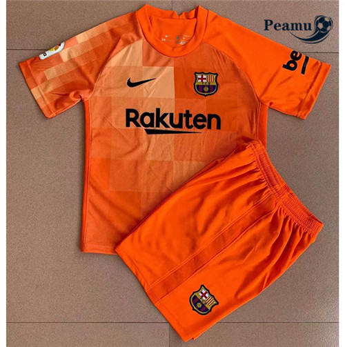 Maillot foot Barcelone Gardien de but Enfant orange 2021-2022