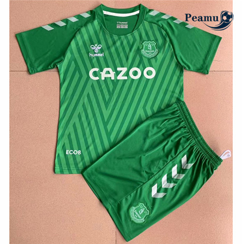 Maillot foot Everton Enfant Gardien de but Vert 2021-2022
