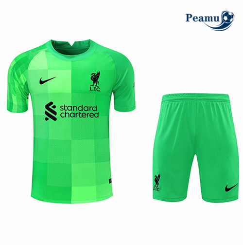 Kit Maillot foot Liverpool Gardien de but Vert 2021-2022