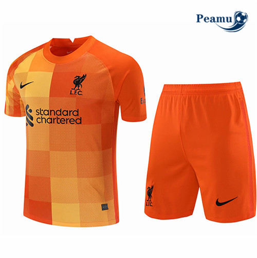 Kit Maillot foot Liverpool Gardien de but Orange 2021-2022