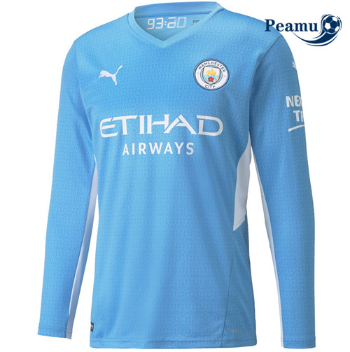 Maillot foot Manchester City Domicile Manche Longue 2021-2022