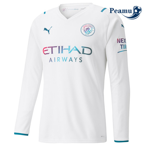 Maillot foot Manchester City Exterieur Manche Longue 2021-2022