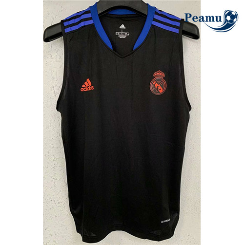 Maillot foot Real Madrid Vest Noir/Bleu 2021-2022