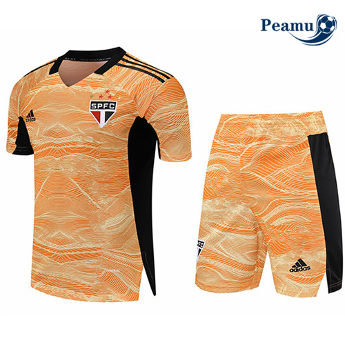 Kit Maillot foot Sao Paulo Gardien de but Jaune 2021-2022