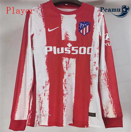 Peamu - Maillot foot Atletico Madrid Player Version Domicile Manche Longue 2021-2022