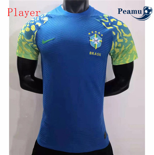 Peamu - Maillot foot Brésil Player Bleu 2023