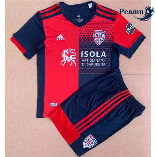 Peamu - Maillot foot Cagliari Enfant Domicile 2021-2022
