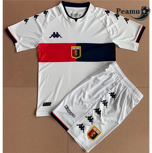 Peamu - Maillot foot Gênes Enfant Exterieur 2021-2022