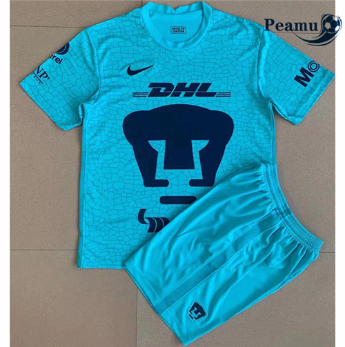 Peamu - Maillot foot Launch Pumas Enfant Bleu Vert 2021-2022
