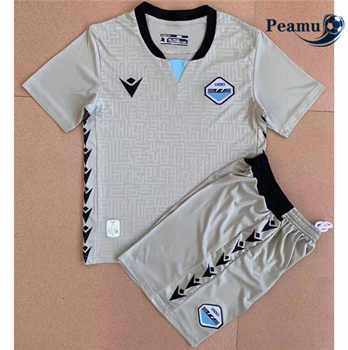 Peamu - Maillot foot Lazio Enfant Gardien de but Gris 2021-2022