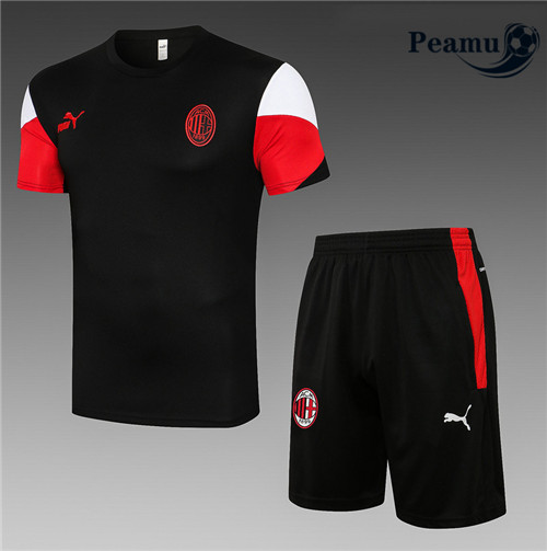 Kit Maillot Entrainement foot AC Milan + Pantalon Noir 2021-2022