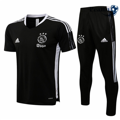 Kit Maillot Entrainement foot Ajax + Pantalon Noir 2021-2022