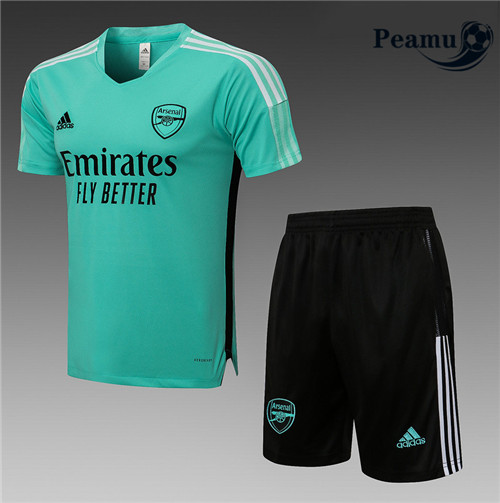 Kit Maillot Entrainement foot Arsenal + Pantalon Vert 2021-2022