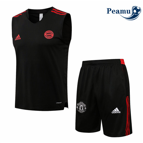 Kit Maillot Entrainement foot Bayern Munich Debardeur + Pantalon Gris foncé 2021-2022