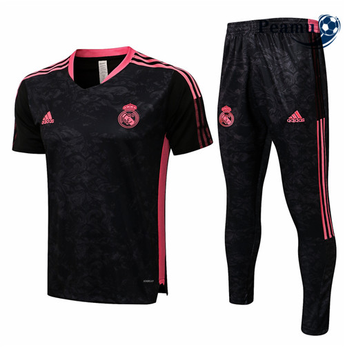 Kit Maillot Entrainement foot Real Madrid + Pantalon Noir 2021-2022