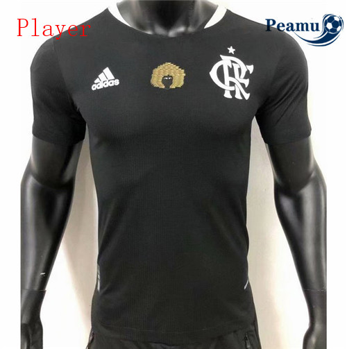 Peamu - Maillot foot Flamengo Player Version Noir 2021-2022