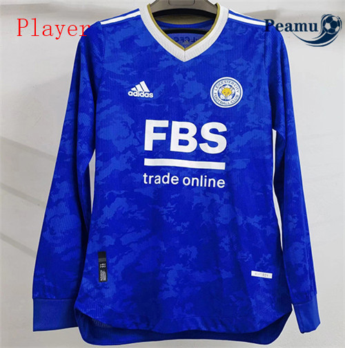 Peamu - Maillot foot Leicester city Player Version Domicile Manche Longue 2021-2022