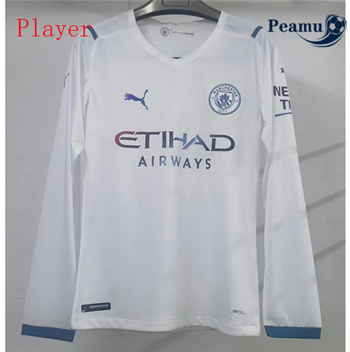 Peamu - Maillot foot Manchester City Player Exterieur Manche Longue 2021-2022