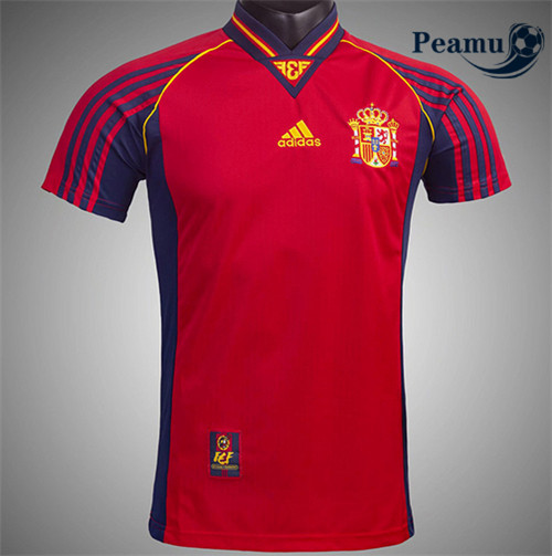 Peamu - Maillot foot Retro Espagne Domicile World Cup 1998