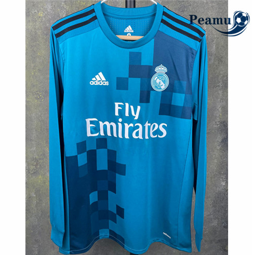 Peamu - Maillot foot Retro Real Madrid Third Manche Longue 2017-18