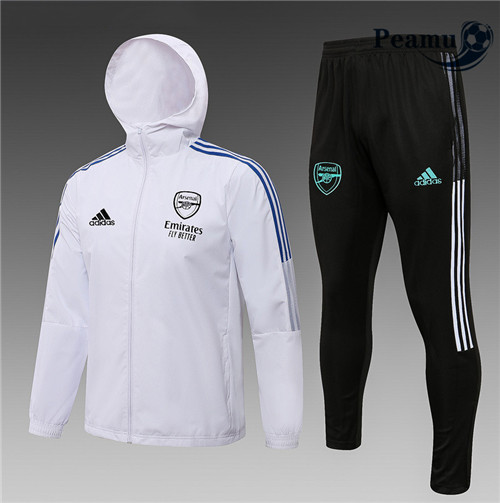 Peamu - Coupe vent Arsenal Blanc 2021-2022