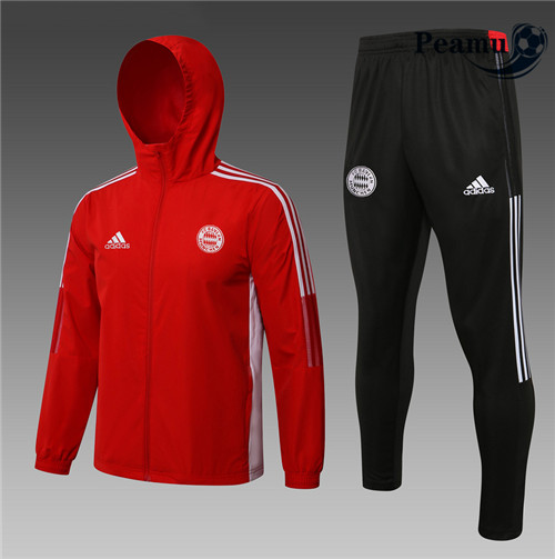 Peamu - Coupe vent Bayern Munich Rouge 2021-2022