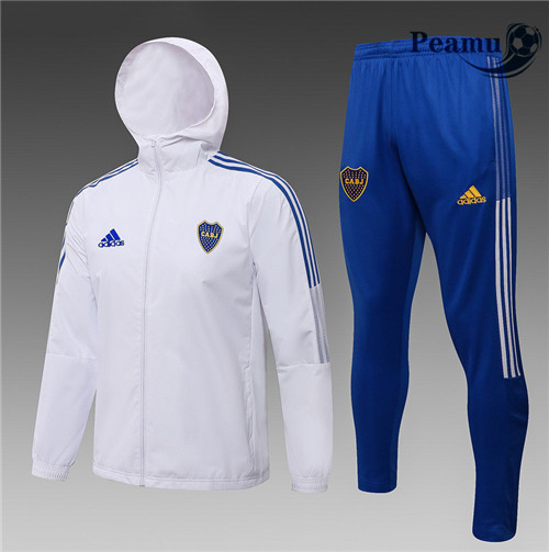 Peamu - Coupe vent Boca Juniors Blanc 2021-2022