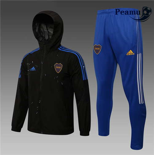Peamu - Coupe vent Boca Juniors Noir 2021-2022