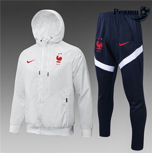Peamu - Coupe vent France Blanc 2021-2022