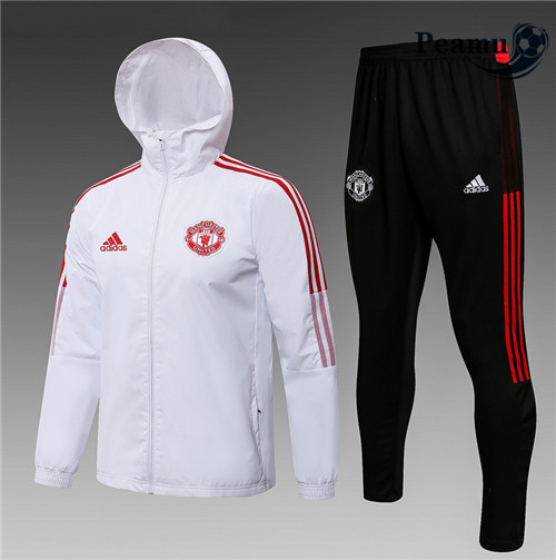 Peamu - Coupe vent Manchester United Blanc 2021-2022
