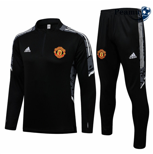 Peamu - Survetement Manchester United Champions League Noir/Blanc 2021-2022