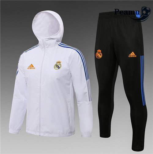 Peamu - Coupe vent Real Madrid Blanc 2021-2022
