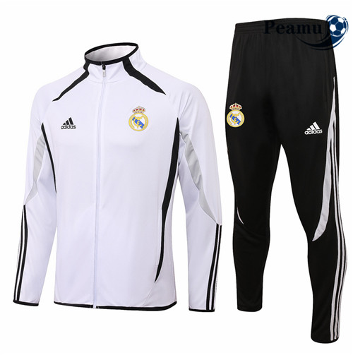 Peamu - Veste Survetement Real Madrid Co-brandé Blanc 2021-2022