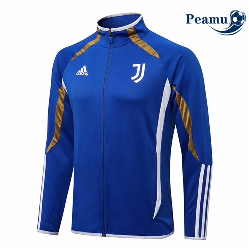 Peamu - Veste foot Juventus Bleu 2021-2022 Col Haut