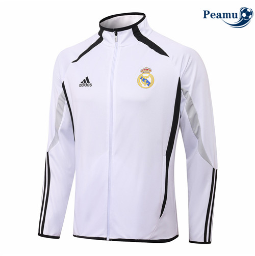 Peamu - Veste foot Real Madrid Co-brandé Blanc 2021-2022