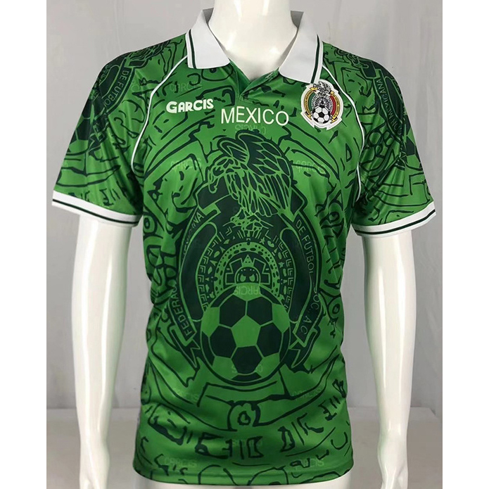 peamu.fr - Maillot Rétro foot Mexique Domicile 1999 Fiable I153