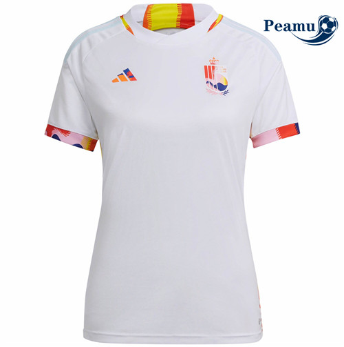 Maillot Foot Belgique Femme Exterieur 2022-2023 peamu 146