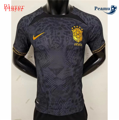 Maillot Foot Brésil Player Version patterned 2022-2023 peamu 081