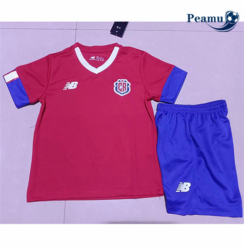 Maillot Foot Costa Rica Enfant Domicile 2022-2023 peamu 008
