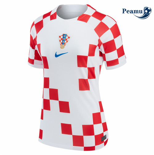 Maillot Foot Croatie Femme Domicile 2022-2023 peamu 153