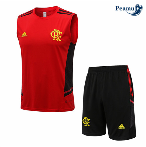 Maillot Foot Maillot Kit Entrainement Foot Flamengo Debardeur + Pantalon Rouge 2022-2023 peamu 542