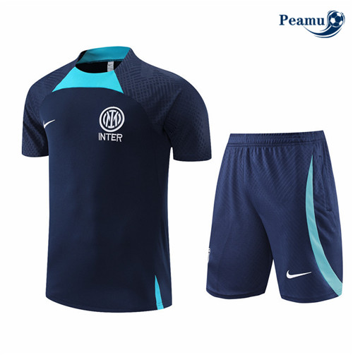 Maillot Foot Maillot Kit Entrainement Foot Inter Milan + Pantalon Bleu 2022-2023 peamu 617