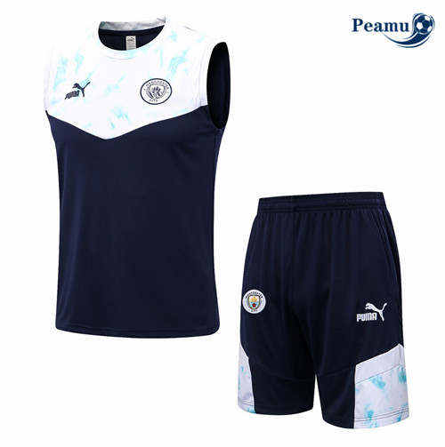 Maillot Foot Maillot Kit Entrainement Foot Manchester City Debardeur + Pantalon 2022-2023 peamu 603