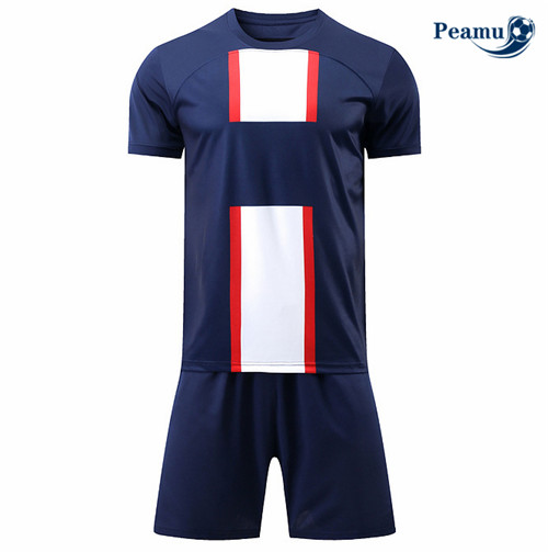 Maillot Foot Maillot Kit Entrainement Foot Without brand logo + Pantalon Bleu 2022-2023 peamu 547