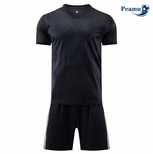 Maillot Foot Maillot Kit Entrainement Foot Without brand logo + Pantalon Noir 2022-2023 peamu 553