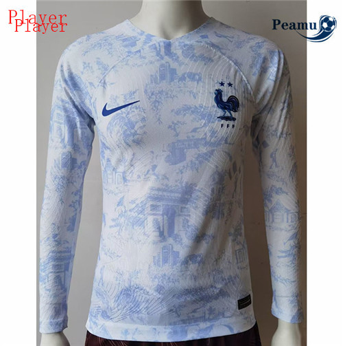 Maillot Foot France Player Version Exterieur Manche Longue 2022-2023 peamu 104