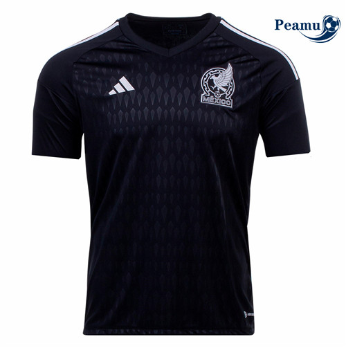 Maillot Foot Mexique Maillot Gardien de but Noir 2022-2023 peamu 116